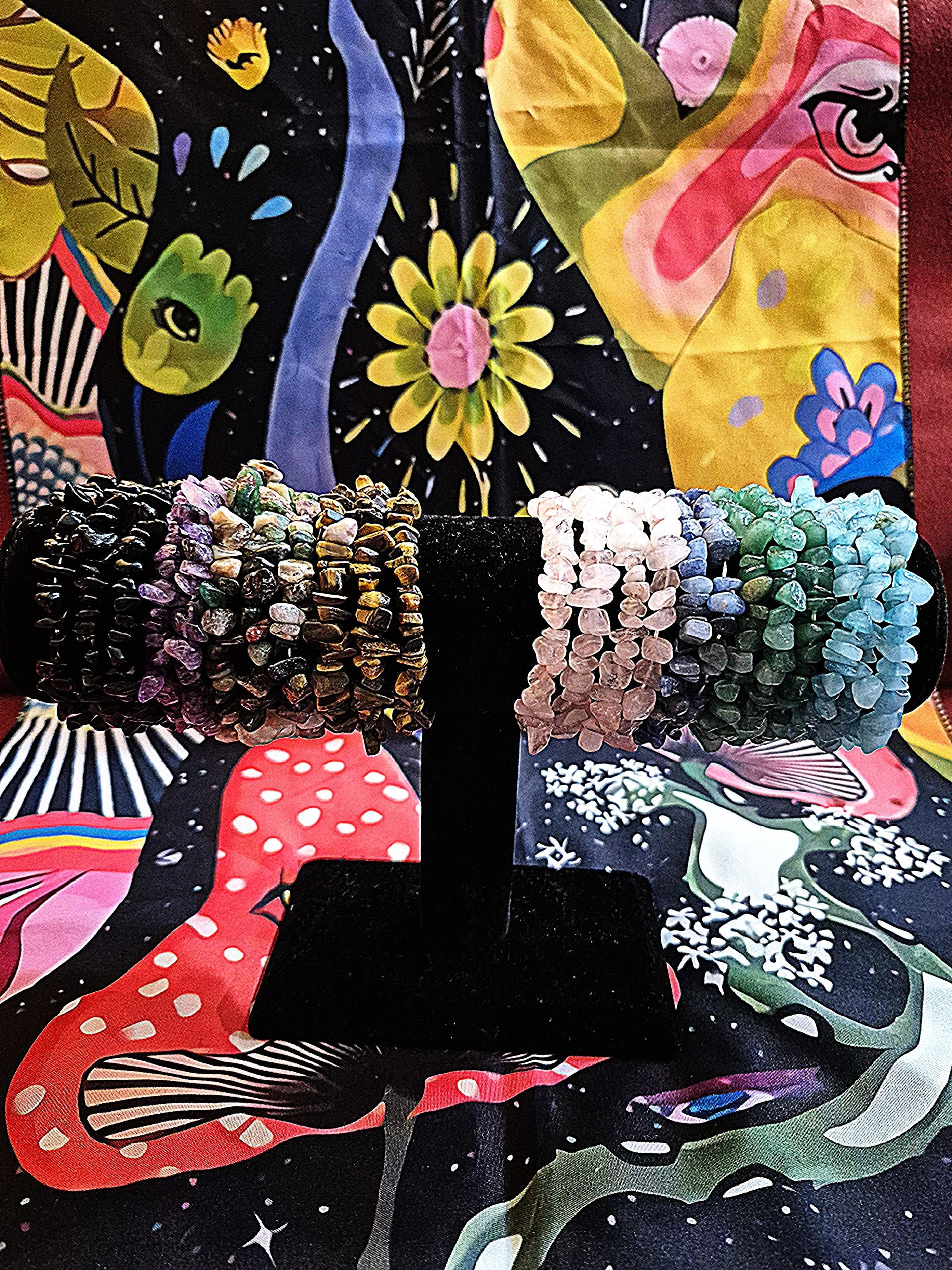 Chipped Crystal Bead Bracelet