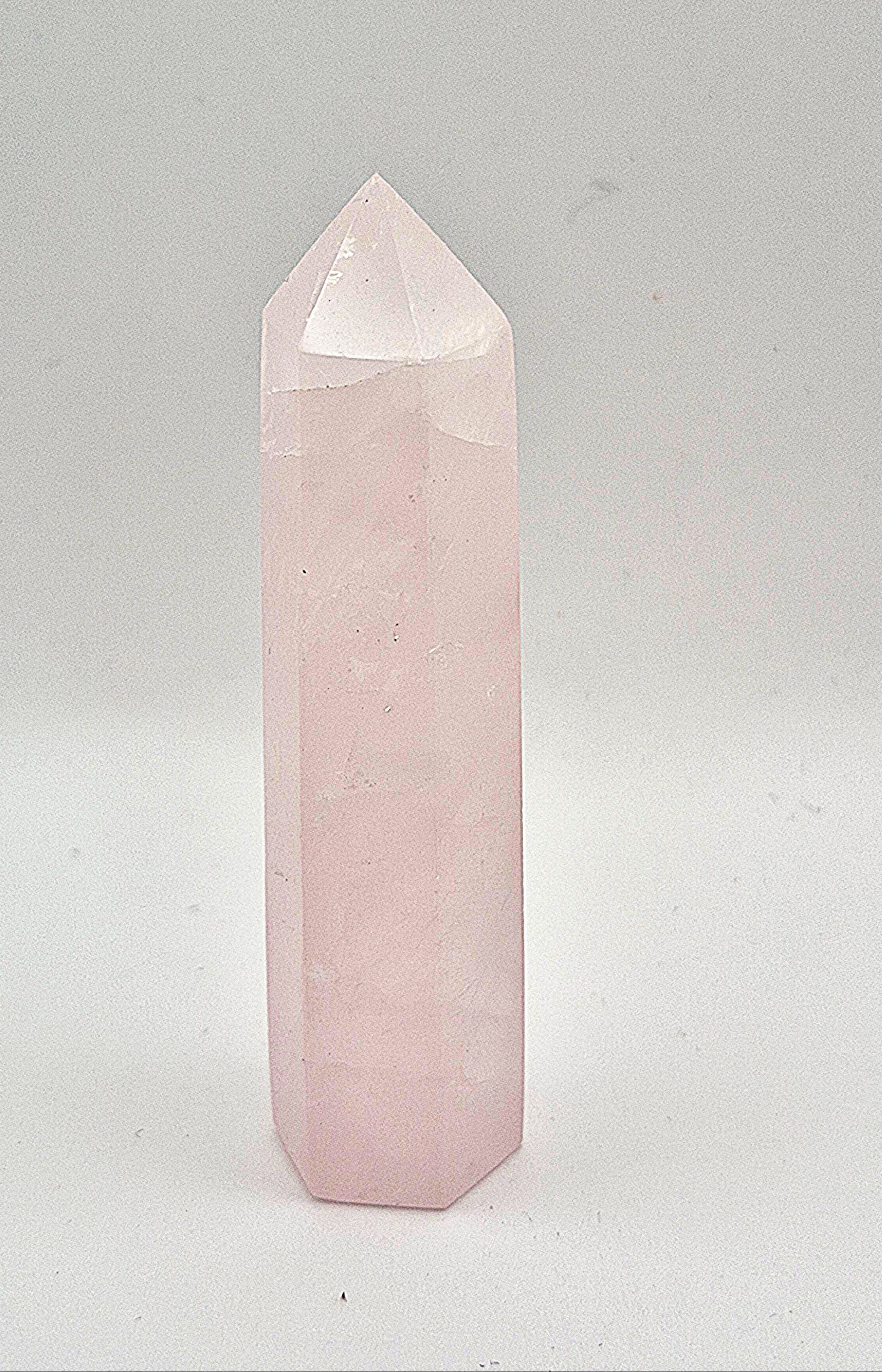 Rose Quartz Crystal Tower