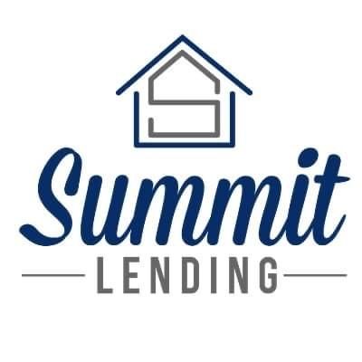 Summit Lending logo with blue house icon and navy text