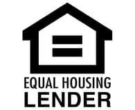 Equal Housing Lender logo with a house icon and bold black text