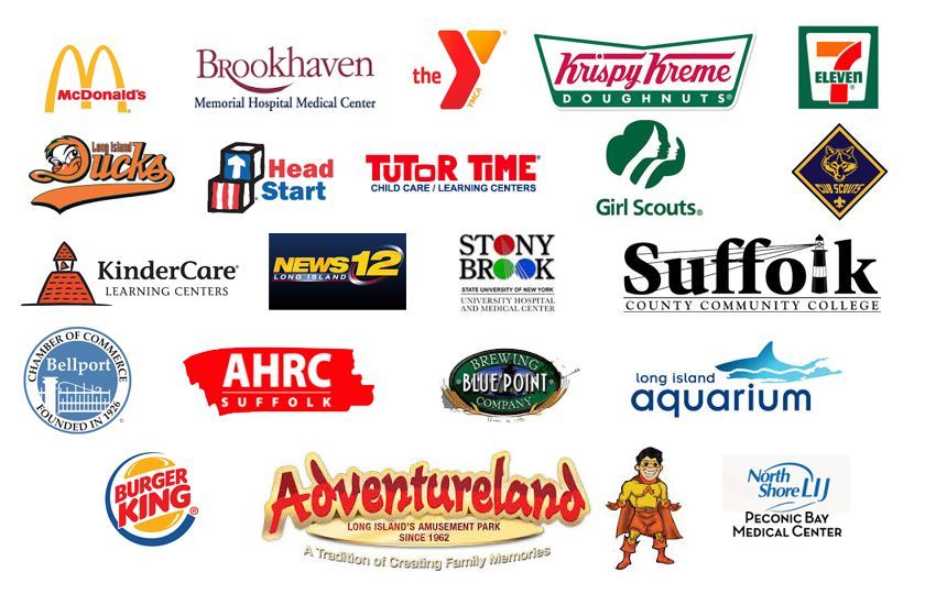 A bunch of logos on a white background including burger king