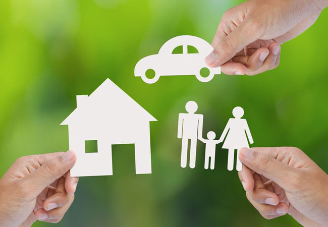 Cut Papers Of Car, House And Family - Dumas, TX - Stidham Insurance