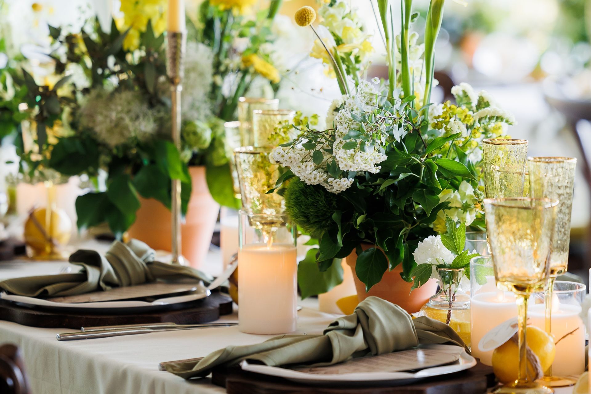 Table Set for a Wedding Reception