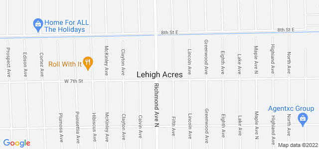 Map of business location