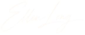 Pale peach cursive signature on a white background