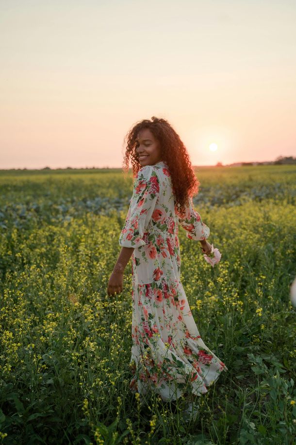 Woman smiling 