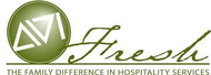 AVI Fresh logo with green circular emblem and “The Family Difference in Hospitality Services” tagline