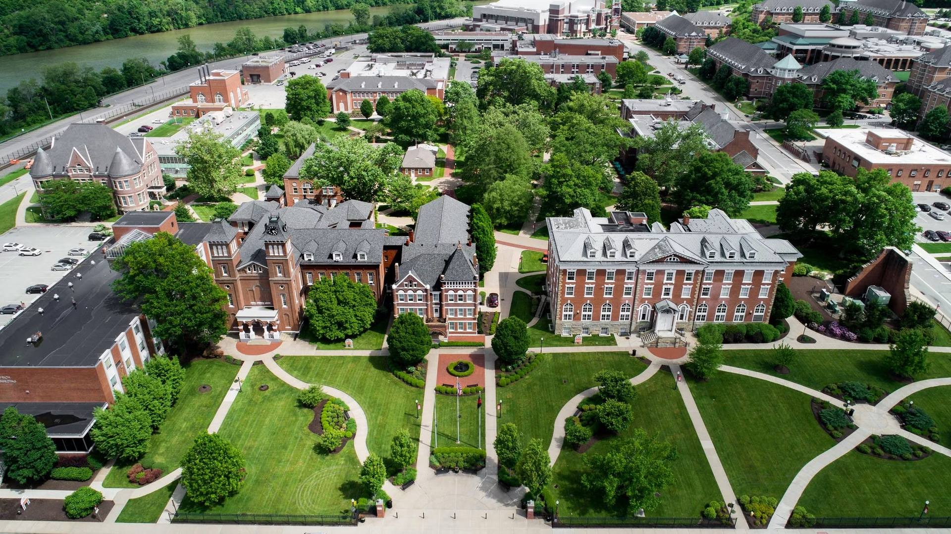 Aerial view of PennWest California Campus