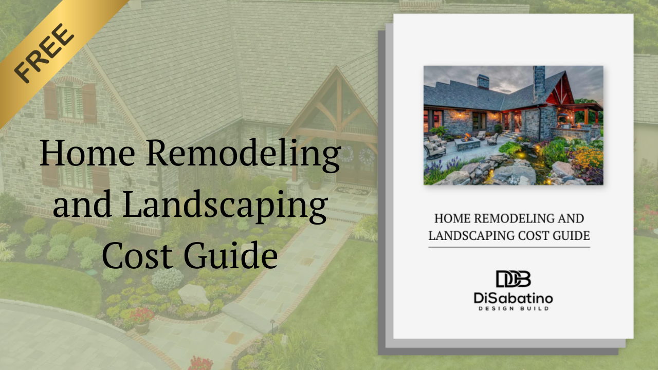 Home Remodeling and Landscaping Cost Guide cover with house photo and green background, marked FREE