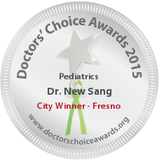 A doctor 's choice award for pediatrics dr. new sang