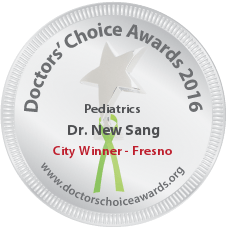 A doctor 's choice award for pediatrics dr. new sang