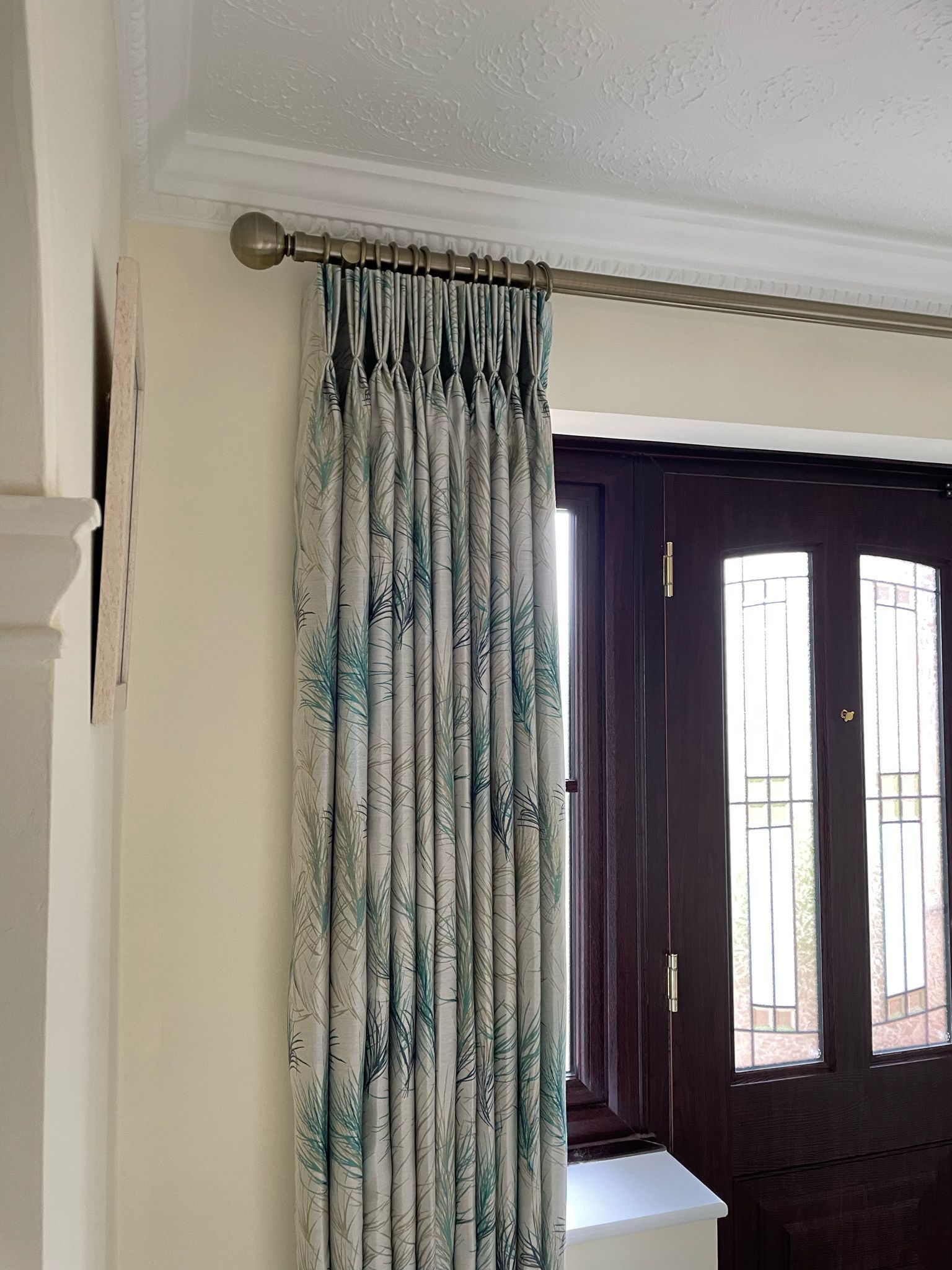 Triple pleat curtains