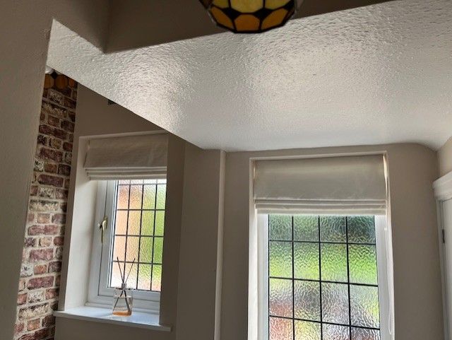 Ivory silk roman blind