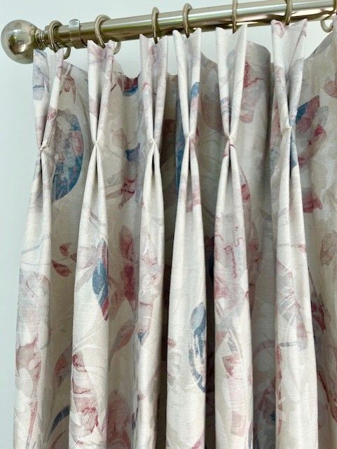 Twin pleat blackout curtains