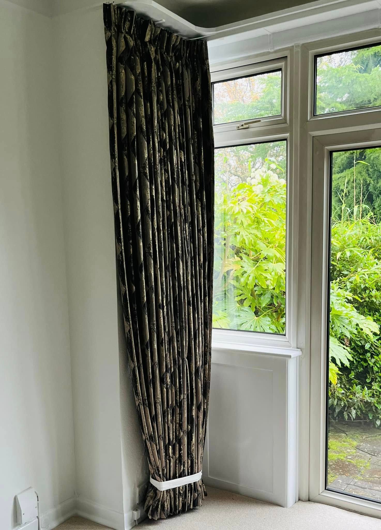 Pencil pleat curtains