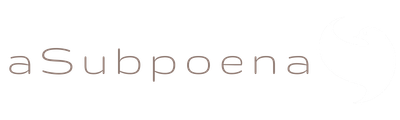 A subpoena logo on a white background