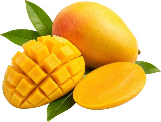 Fresh Philippine mangoes, including sliced golden mango