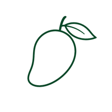 Philippine mango with leaf