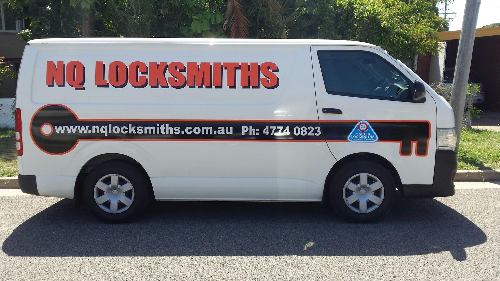 Gray Double Doors with Push Bars — Nq Locksmiths In Kirwan, QLD