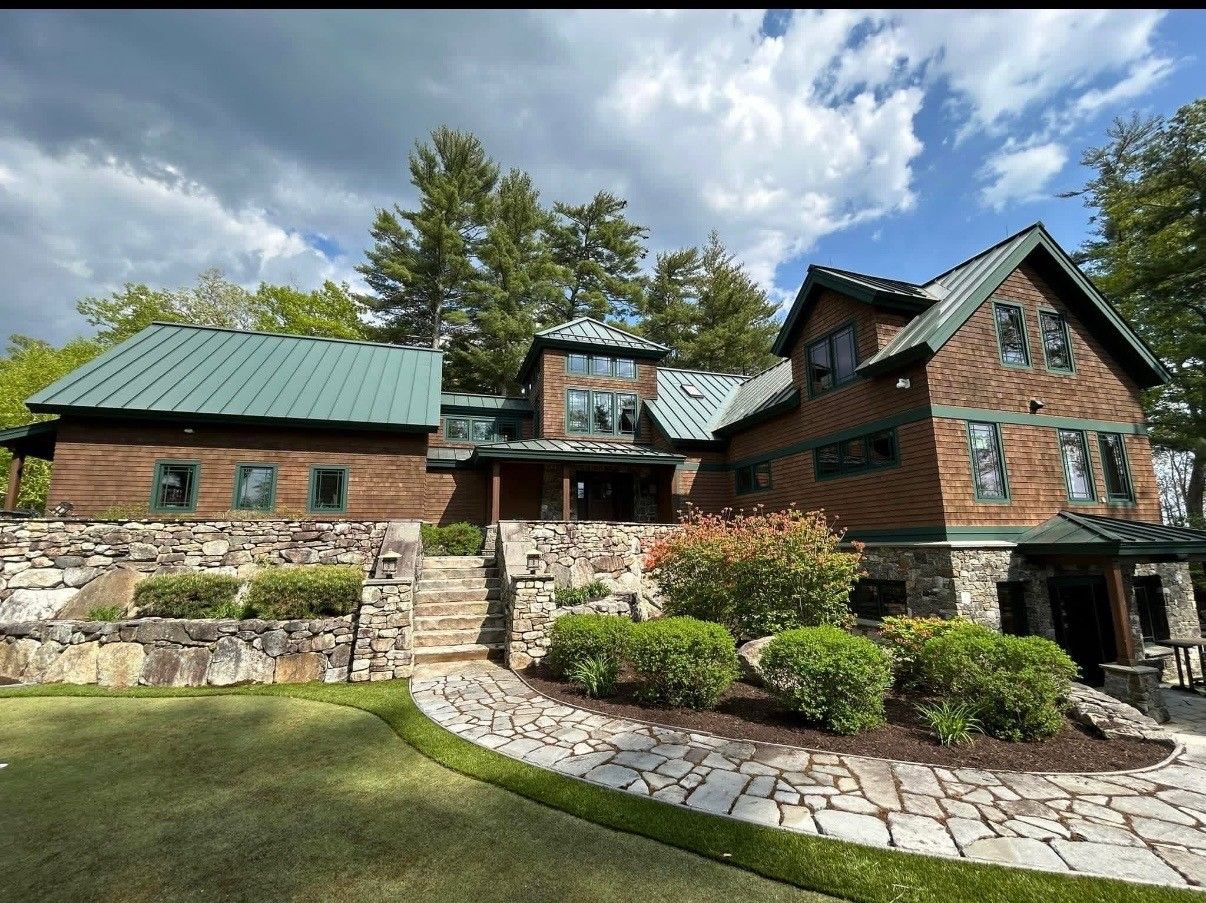 After photo of exterior house painting completed by JM Painting in Kennebunkport, Maine