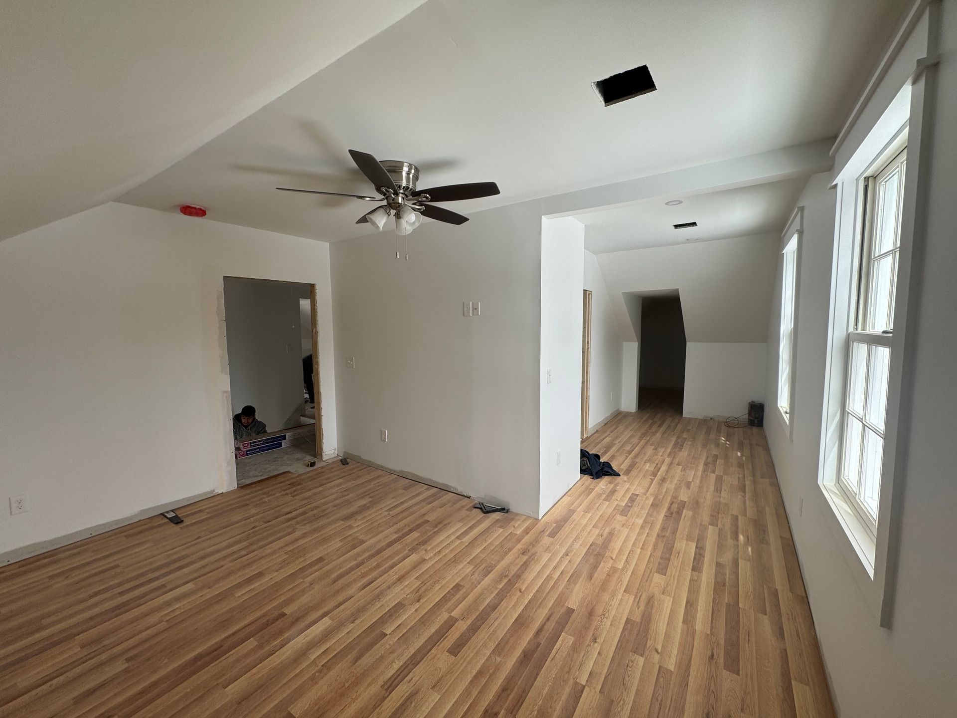 Before photo of interior painting done by JM Painting in Scarborough, Maine