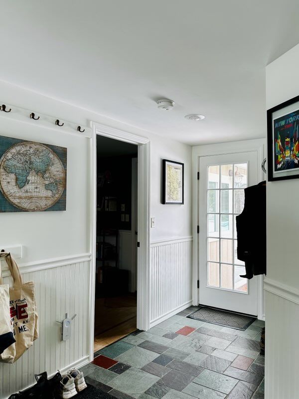 After photo of an interior room with new interior painting completed by JM Painting in Scarborough, Maine