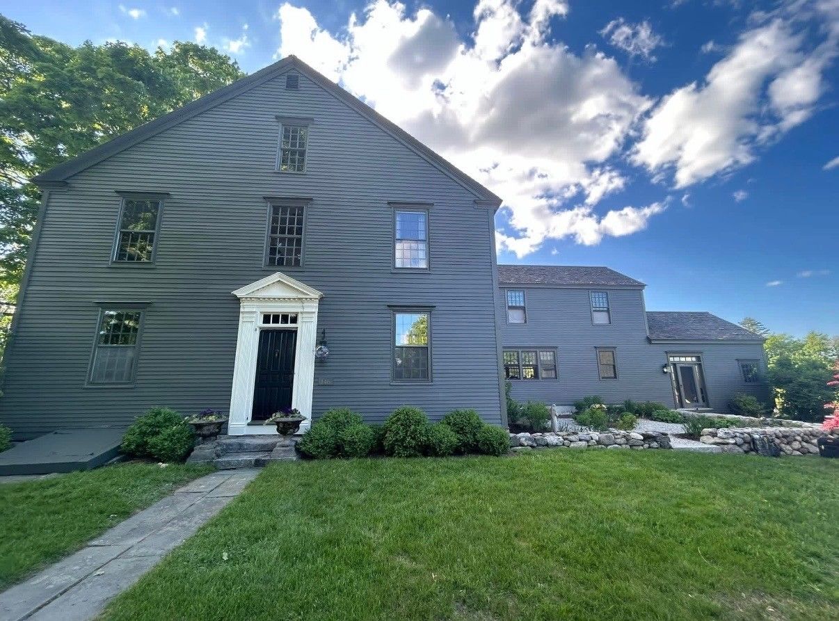After photo of exterior house painting completed by JM Painting in Kennebunkport, Maine