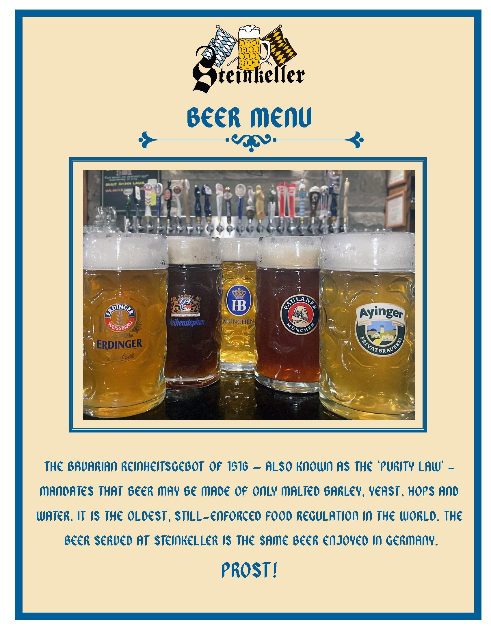 drink menu