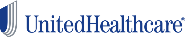 UnitedHealthcare logo in blue with a blue striped shield icon