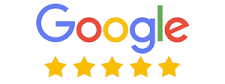 A google logo with four stars on it on a white background.