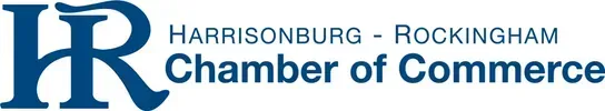 Logo of the Harrisonburg-Rockingham Chamber of Commerce; blue
