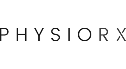 PhysioRx logo in black text.