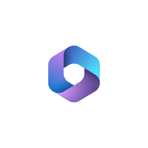 A blue outlook logo on a white background.