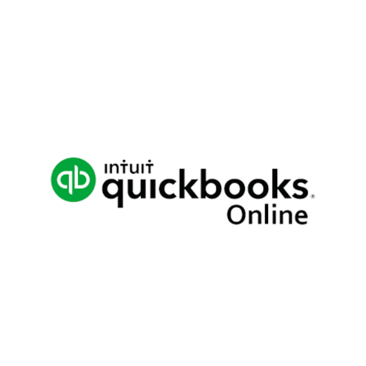 Intuit QuickBooks Online logo: Green "qb" icon next to "Intuit QuickBooks Online" in black text.