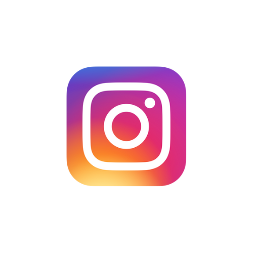 The instagram logo is a square with a camera inside of it.