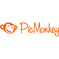 A picture of a picture monkey logo on a white background.
