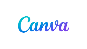 A blue and purple canva logo on a white background.