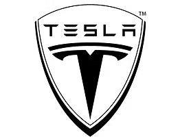Tesla logo: Black