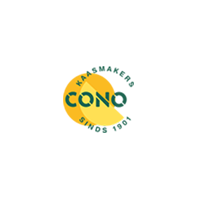 Het CONO-logo met het woord