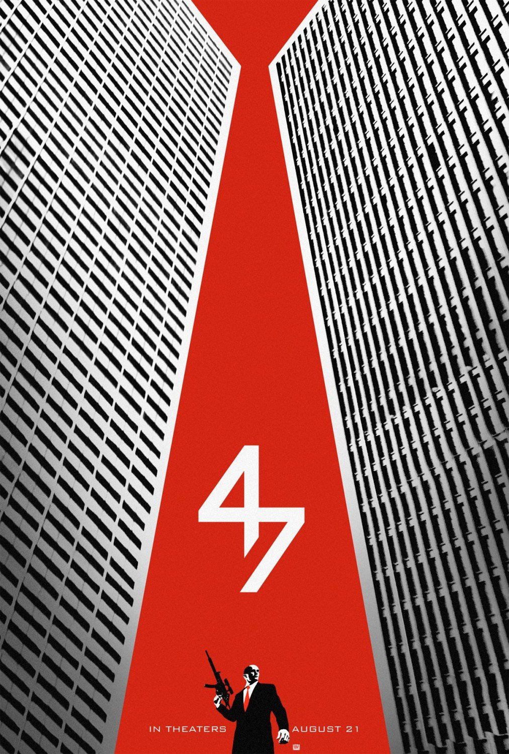 Additional poster for 'Hitman: Agent 47' showcasing stunt and precision driving by Ferdi Fischer.
