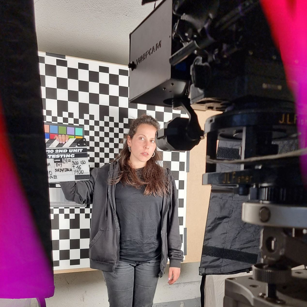 WarpCam® set up behind the scenes on a film production.