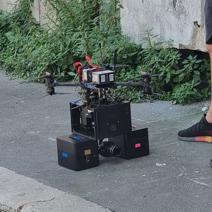 WarpCam® camera rig prepared for filming.