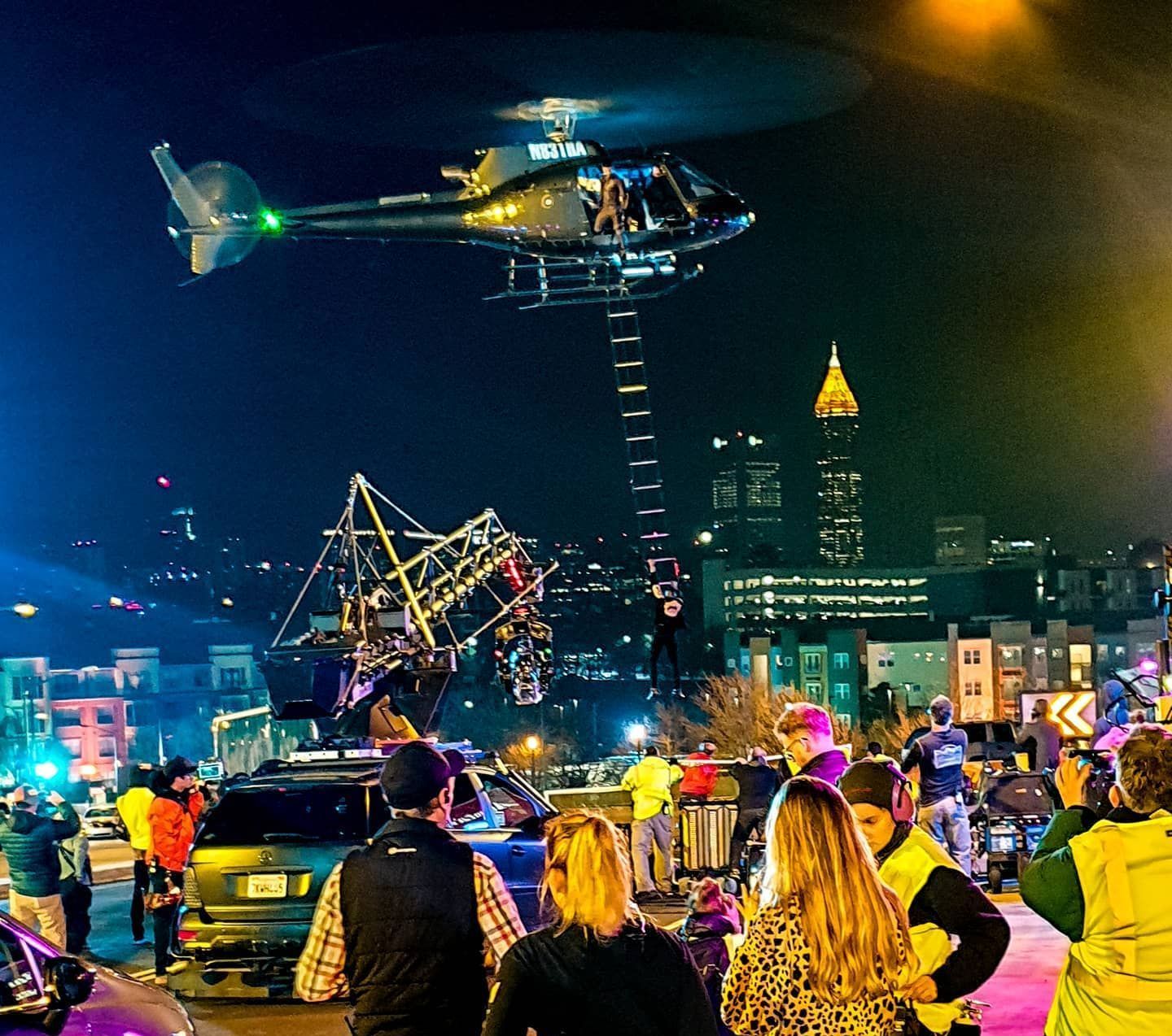 Bad Boys for Life set in Atlanta with a helicopter stunt and Edge Arm camera crane.