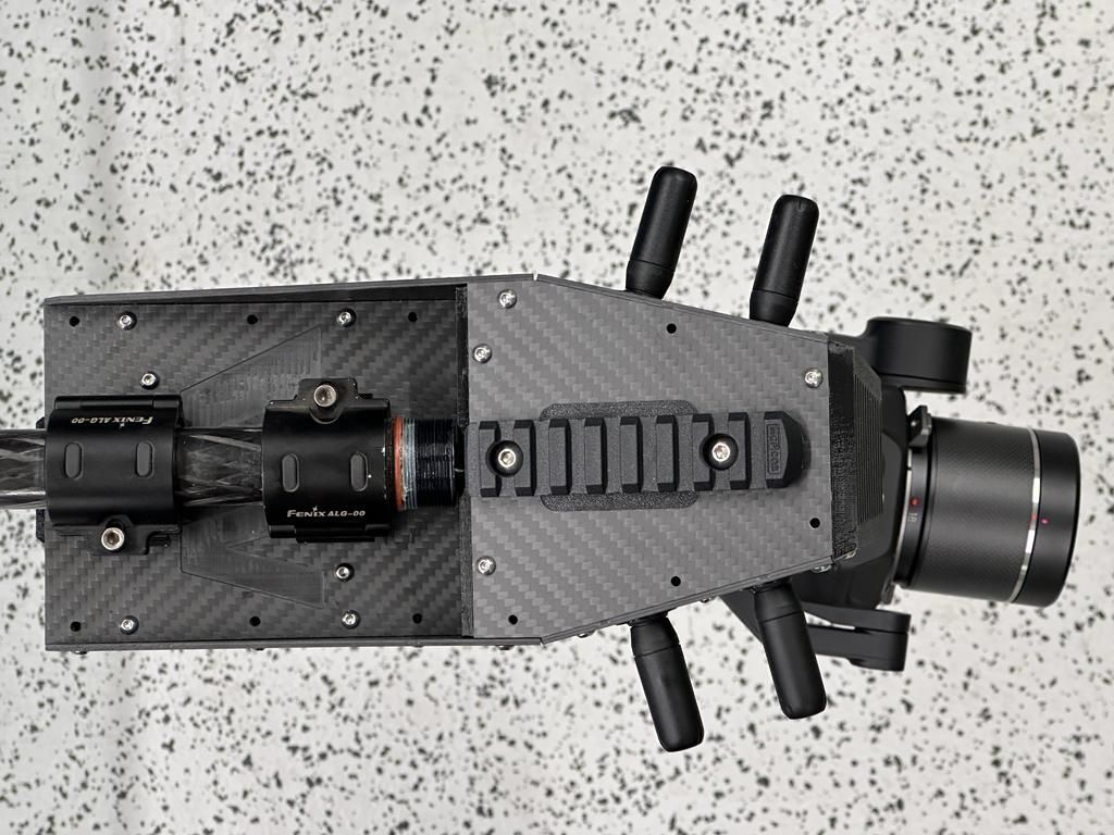 Technician operating the WarpCam® control interface during a martial arts sequence.