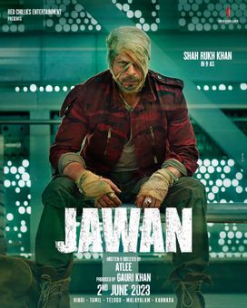 Further poster for 'Jawan' showcasing FPV WarpCam® shots by Ferdi Fischer and Johnny FPV.