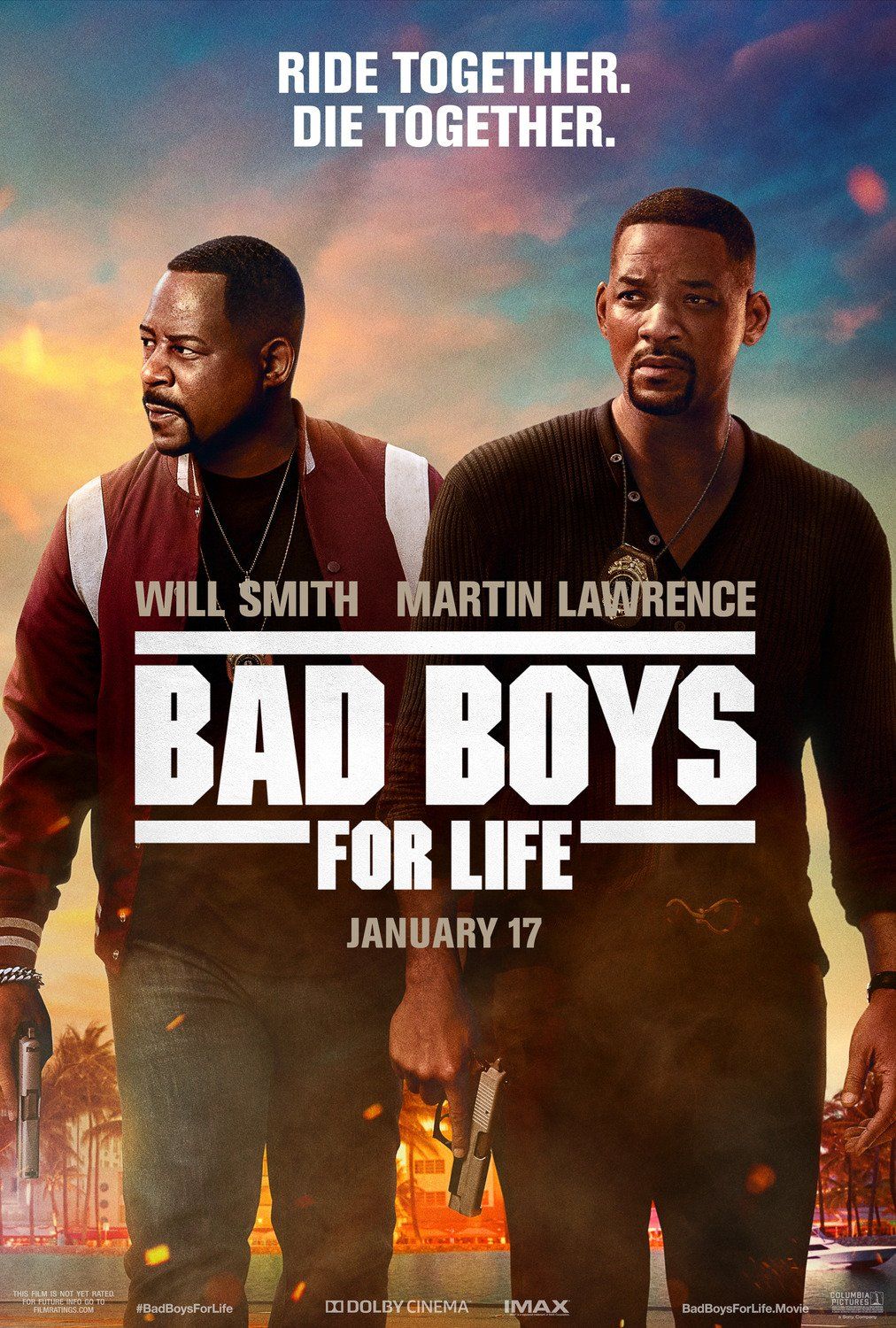 Poster for 'Bad Boys for Life' featuring stunts and WarpCam® shots by Ferdi Fischer.