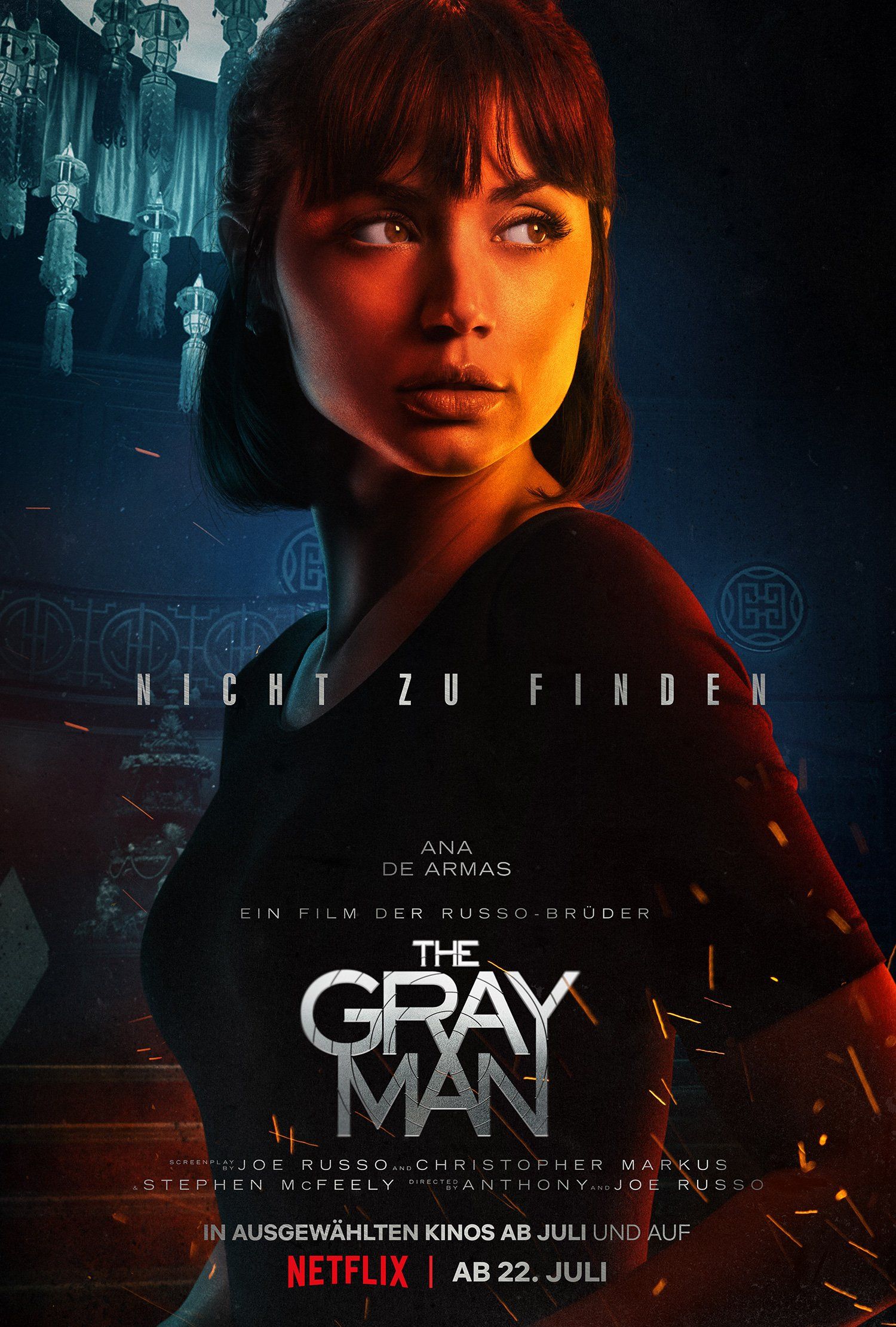 Poster for 'The Grey Man' featuring stunt work and WarpCam® operation by Ferdi Fischer.