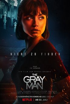 Additional poster for 'The Gray Man' highlighting stunt performance and WarpCam® operation by Ferdi Fischer.