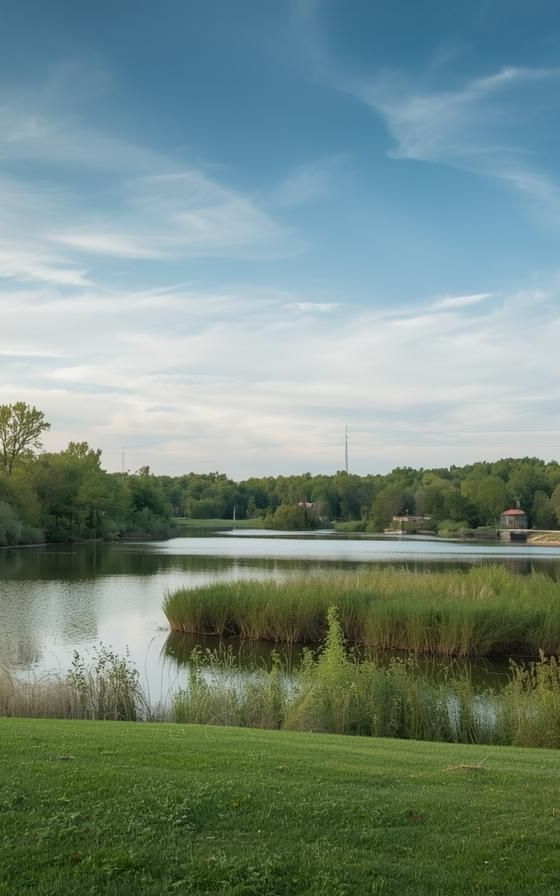 View of the lake in Vicksburg, MI.