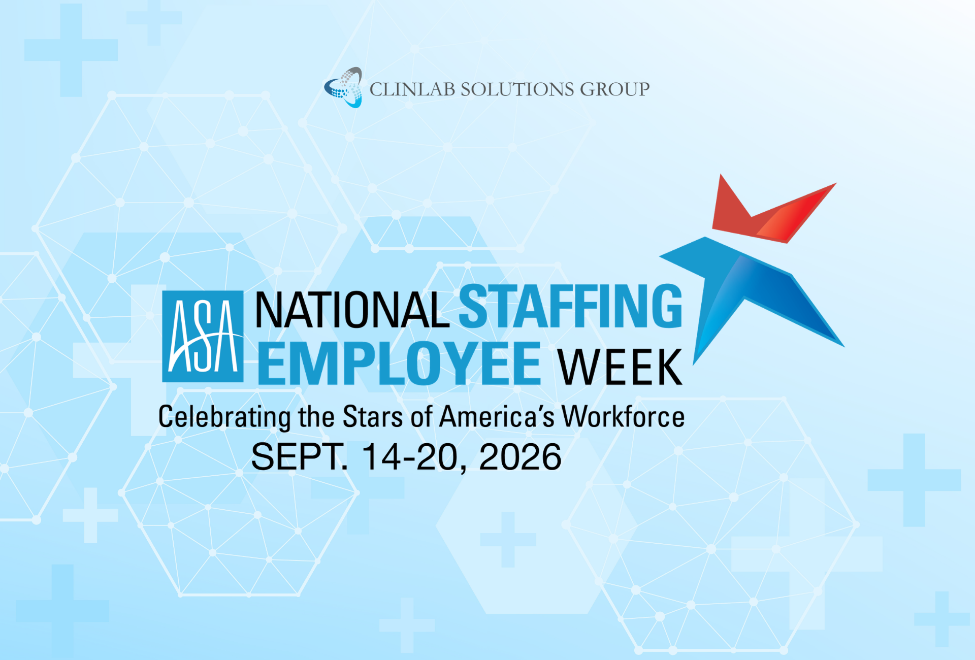ClinLab Solutions Group National Staffing Employee Week 2026 promotional graphic